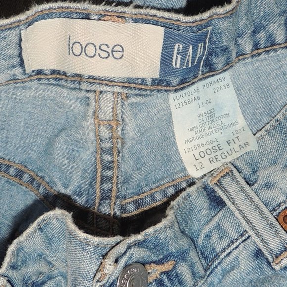 Vintage 90's GAP Button Fly Loose Fit Straight Leg Jeans - Picture 4 of 9